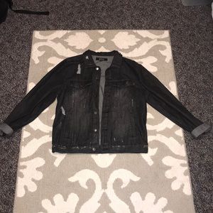 🖤BLACK OVERSIZED DISTRESSED JEAN JACKET🖤